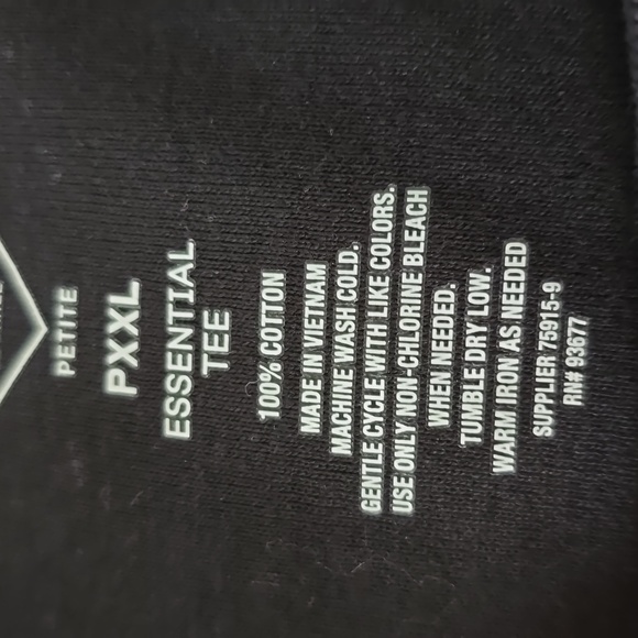 ST. JOHN'S BAY WOMENS BLACK PETITE PLUS SIZE SHORT SLEEVE TEE-SHIRT SIZE PXXL - Picture 7 of 12